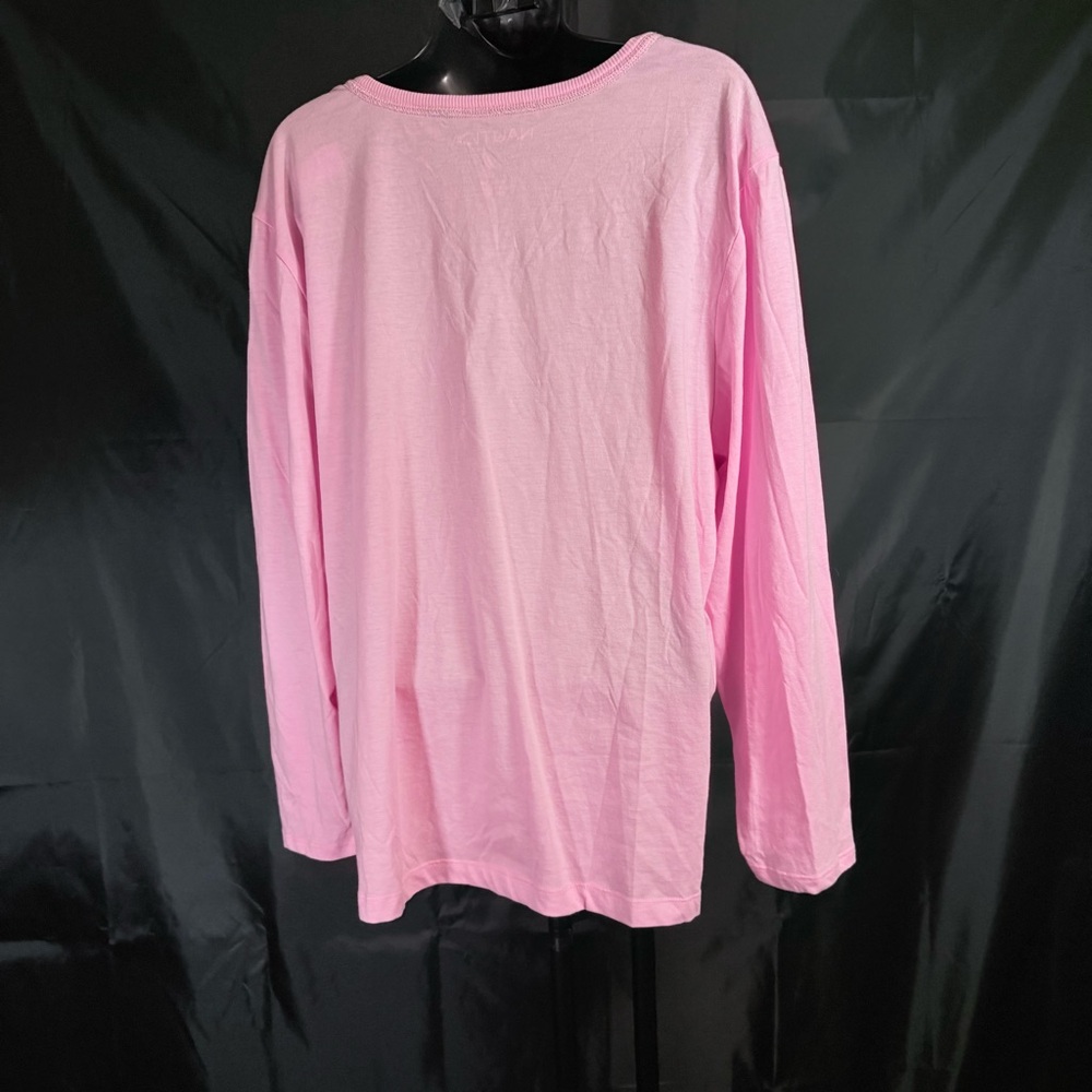 Nautica Light Pink Long Sleeve Tee 1X NWT - Picture 7 of 9